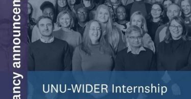 UNU-WIDER Internship Program (Paid Internship)