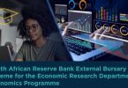 South African Reserve Bank (SARB)  Master’s in Data Science and Machine Learning Scholarship
