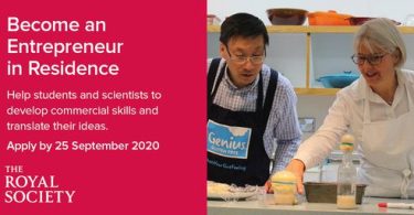 The Royal Society Entrepreneur in Residence (EiR) Scheme