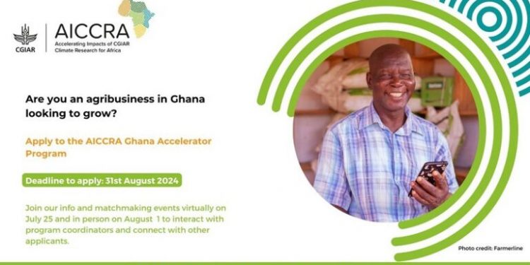 Call For Applications: AICCRA Ghana Accelerator Program 2024 ($50,000 grant)