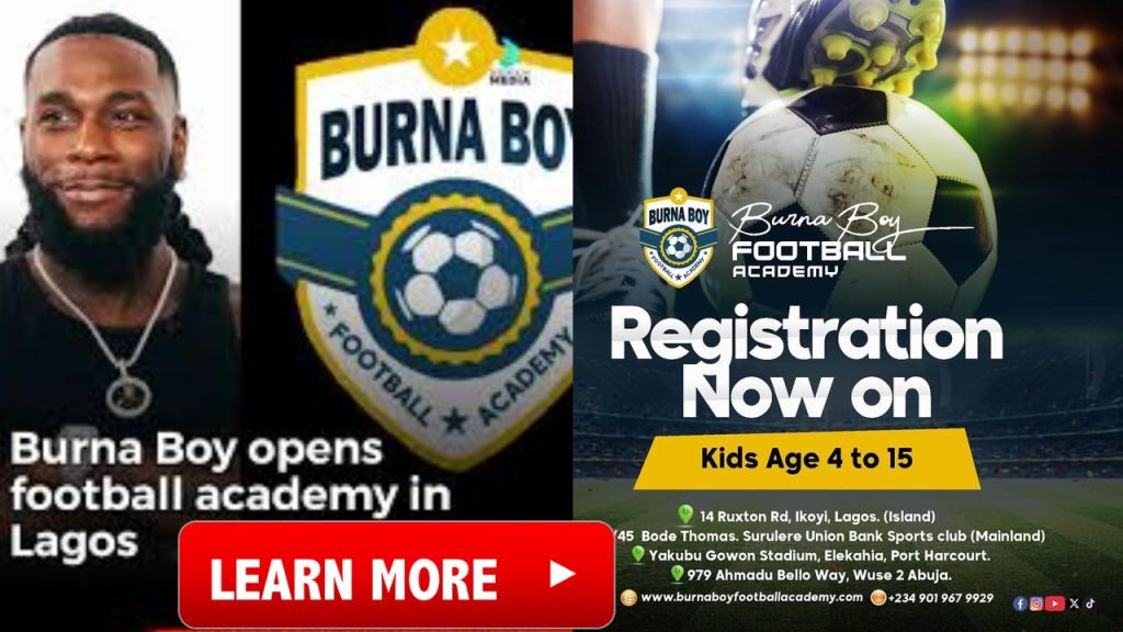 Burna Boy Football Academy