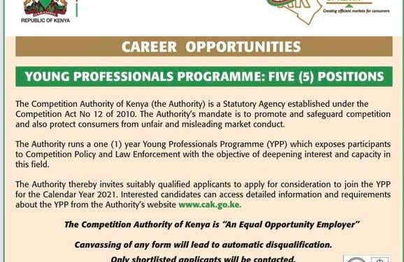 Competition Authority of Kenya Young Professional Program