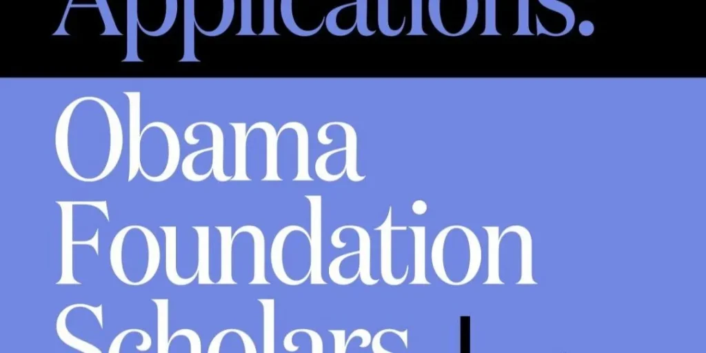 Obama Foundation Scholars Program