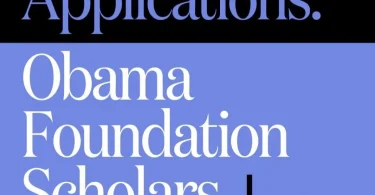 Obama Foundation Scholars Program