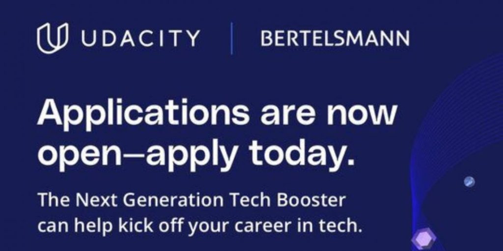 Udacity Tech Booster Scholarship