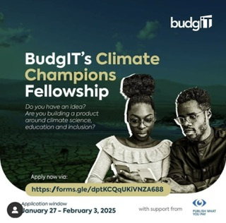 BudgIT Climate Champions Fellowship For Nigerians