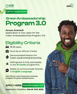 Green Ambassadorship Program For African Youths
