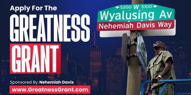 Nehemiah Davis’ Greatness Grant 2025 (Up to $2,500) 1