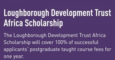 Loughborough Development Trust Africa Scholarship