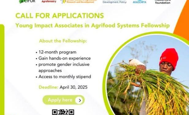 Young Impact Associates (YIA) in Agrifood Systems Fellowship