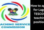 How to apply for Lagos TESCOM teaching positions