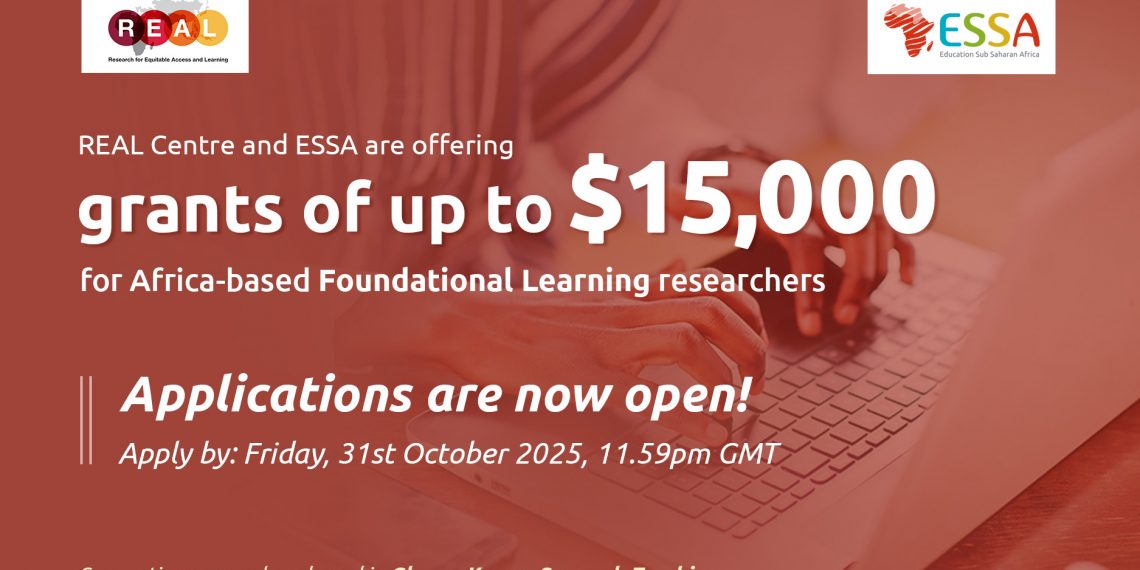  Foundational Learning Research Grants 2025 – Up to $15,000 for Africa-Based Researchers 1