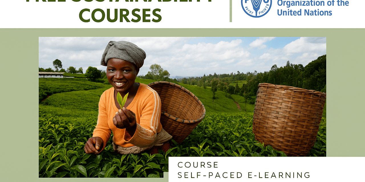 Food and Agriculture Organization (FAO) 20 Free Courses - Apply Now!